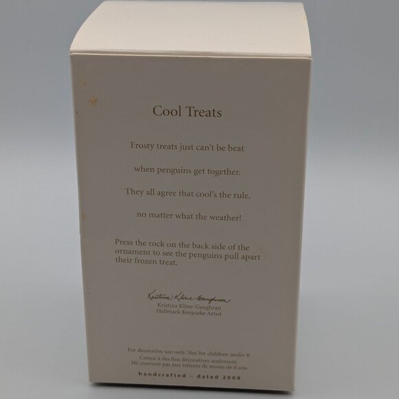 Hallmark Keepsake Cool Treats 2008 Christmas Ornament, Penguins - Picture 11 of 13